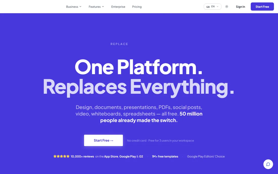 Desygner homepage