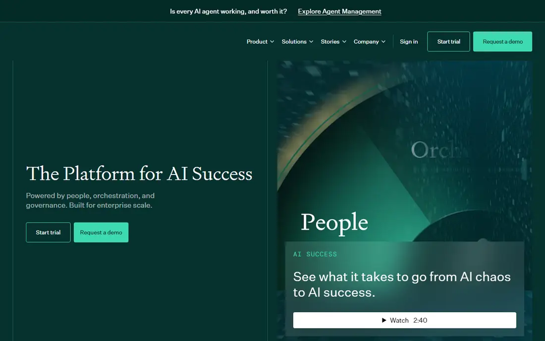 Dataiku homepage