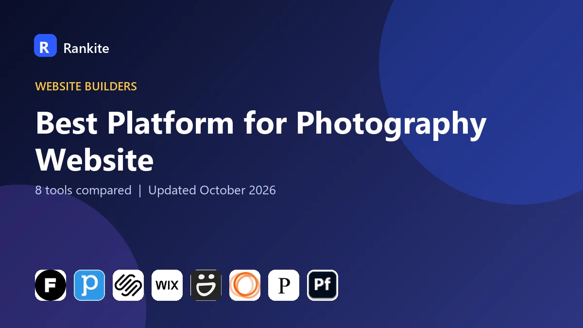 Best Platform for Photography Website: 8 Tools Compared