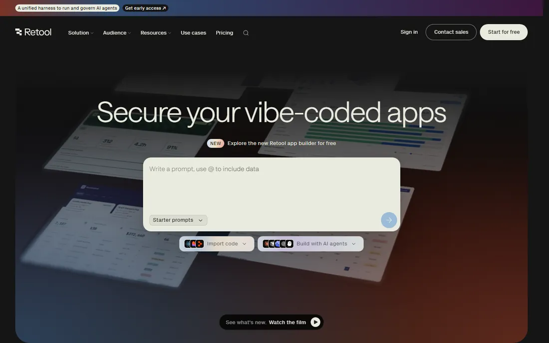 Retool homepage