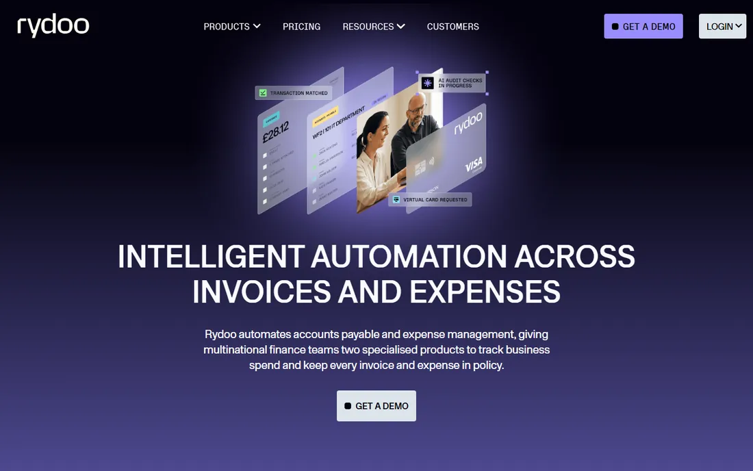 Rydoo homepage