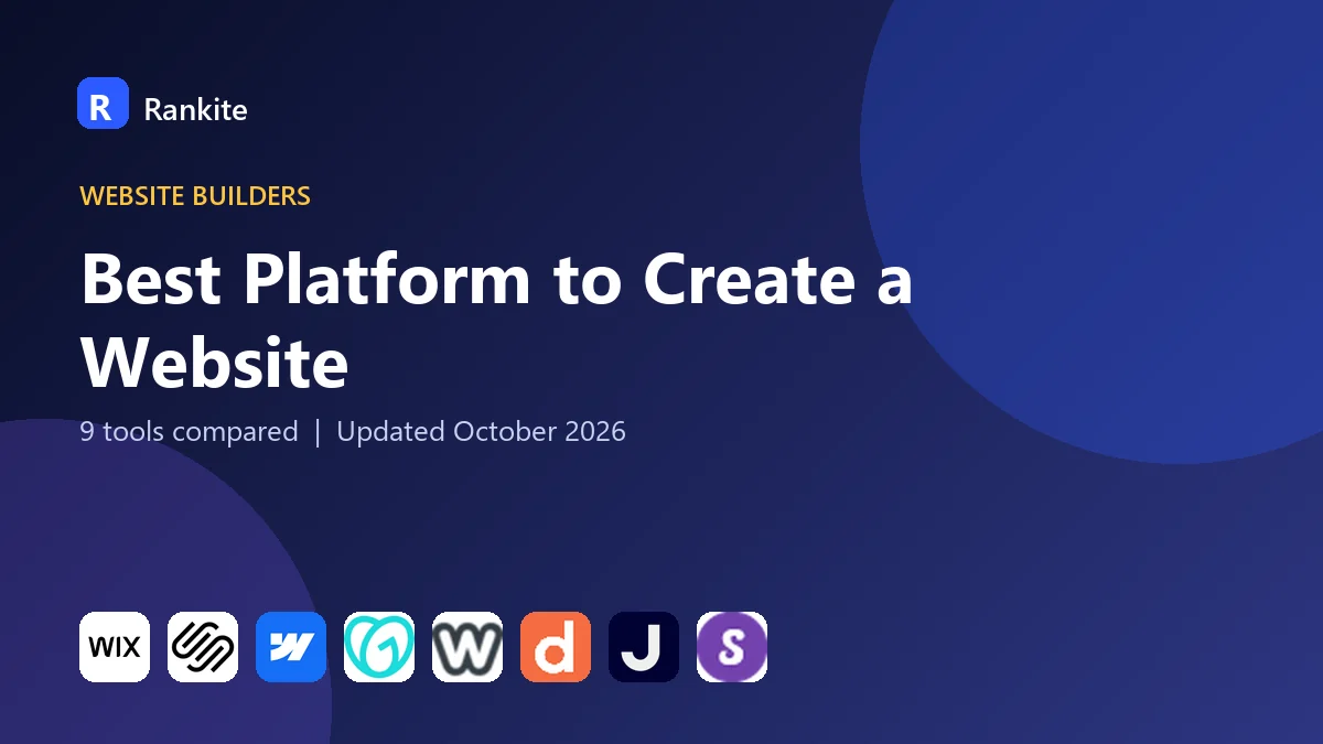 Best Platform to Create a Website in 2026: 9 Tools Compared