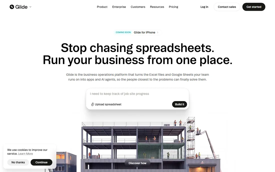 Glide homepage