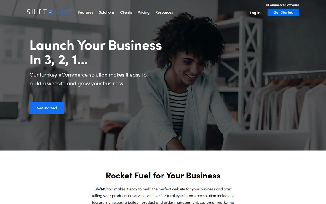 Shift4Shop homepage