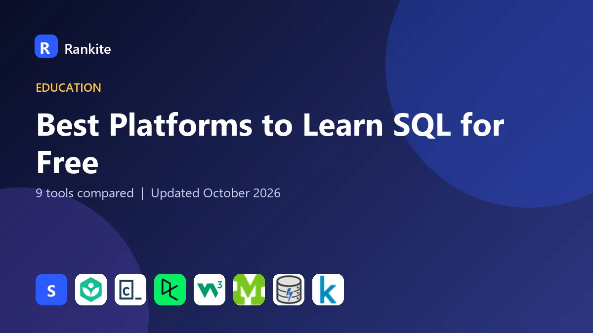Best Platforms to Learn SQL for Free in 2026: 9 Platforms Compared