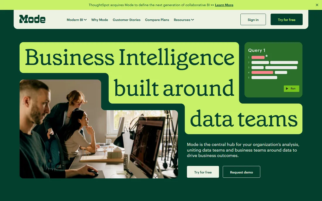 Mode homepage