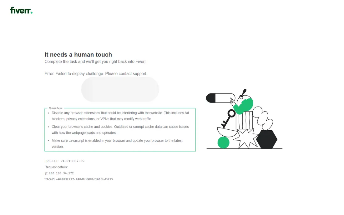 Fiverr homepage