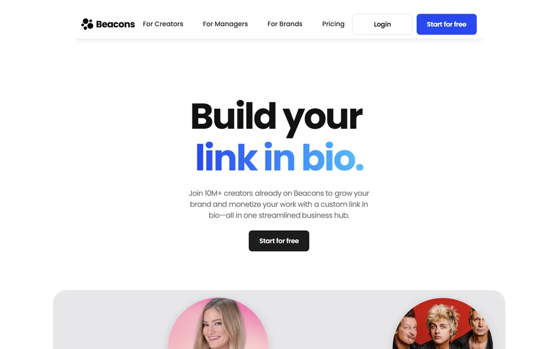 Beacons homepage