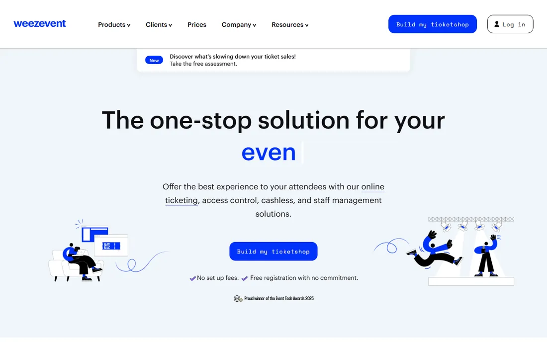 Weezevent homepage