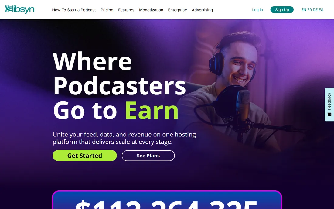 Libsyn homepage