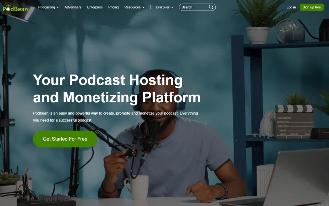 Podbean homepage