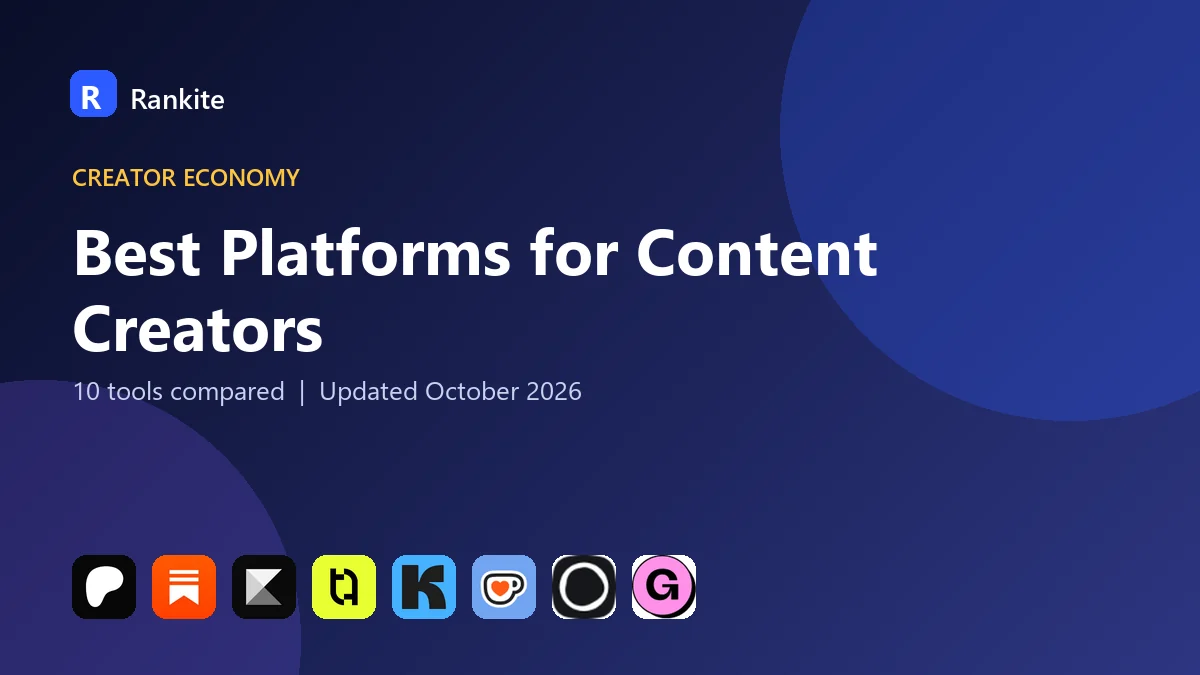 Best Platforms for Content Creators in 2026: 10 Tools Compared