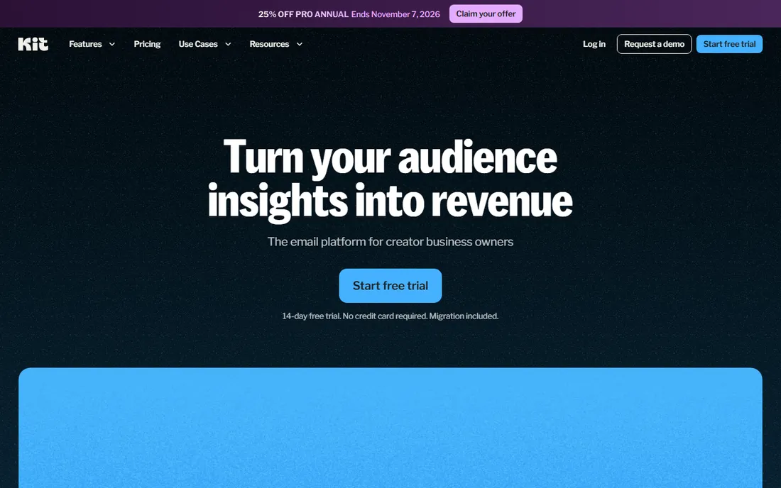 Kit homepage