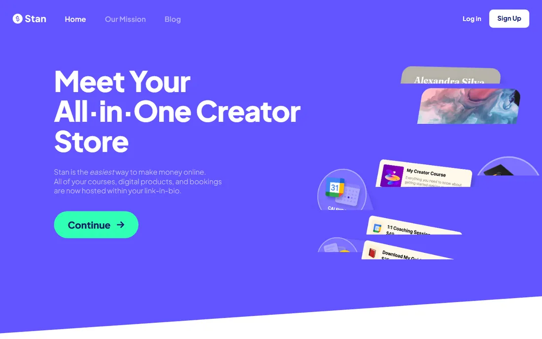 Stan Store homepage