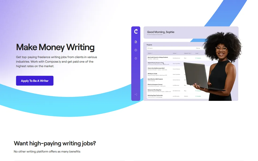 Compose.ly homepage