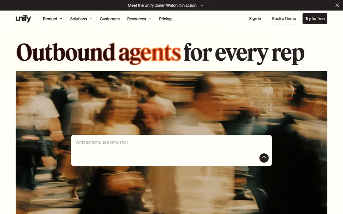 Unify homepage