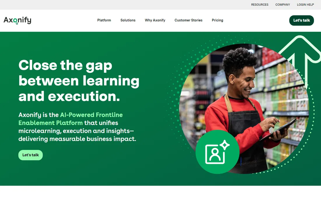 Axonify homepage