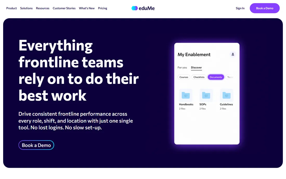 eduMe homepage
