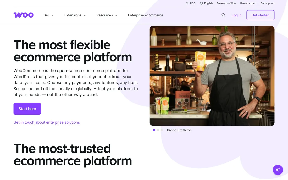 WooCommerce homepage