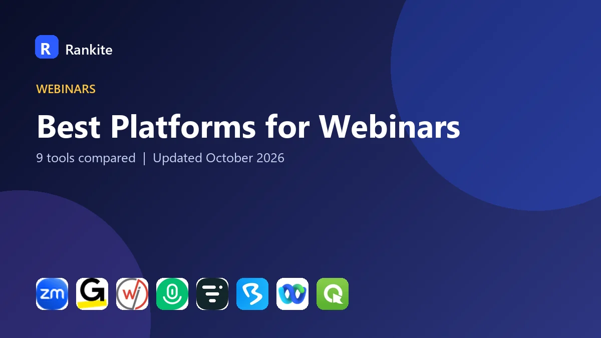 Best Platforms for Webinars in 2026: 9 Tools Compared