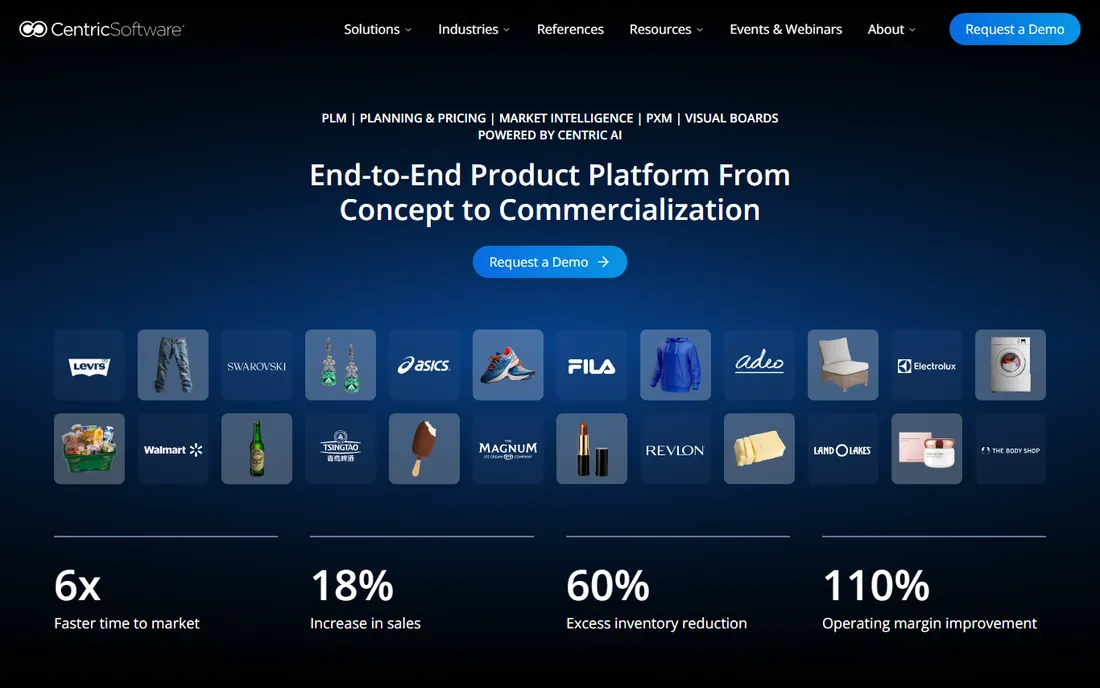 Centric PLM homepage