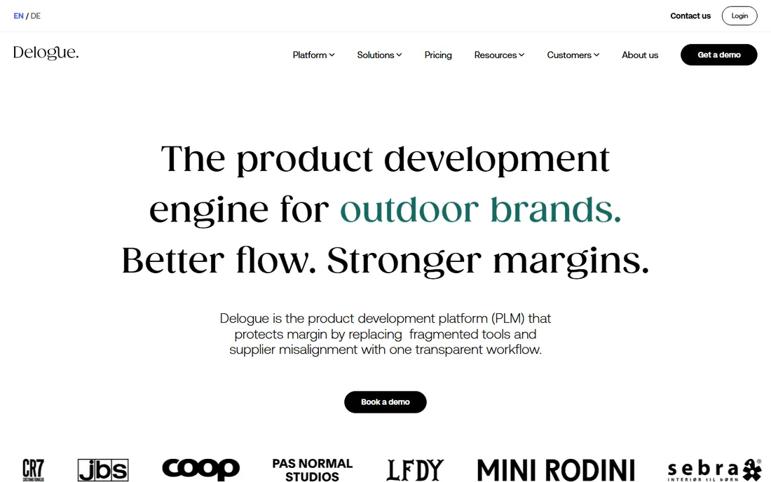 Delogue homepage