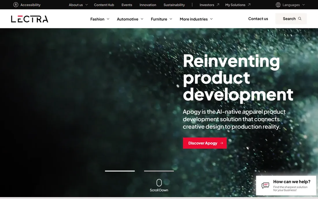 Lectra homepage
