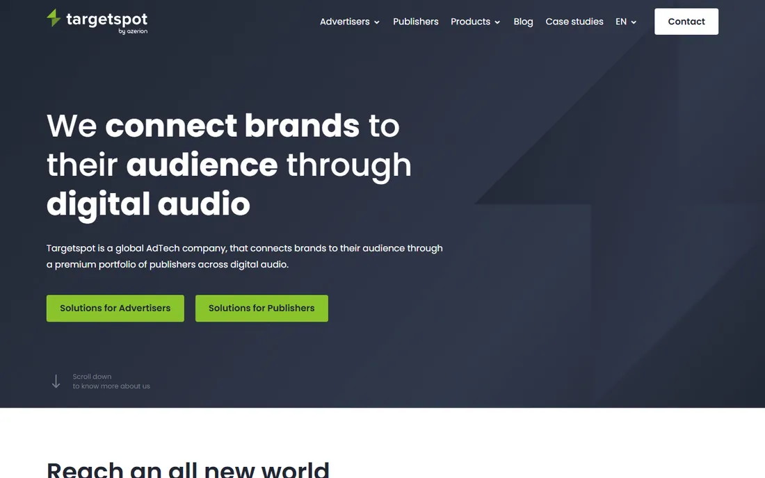 Targetspot homepage