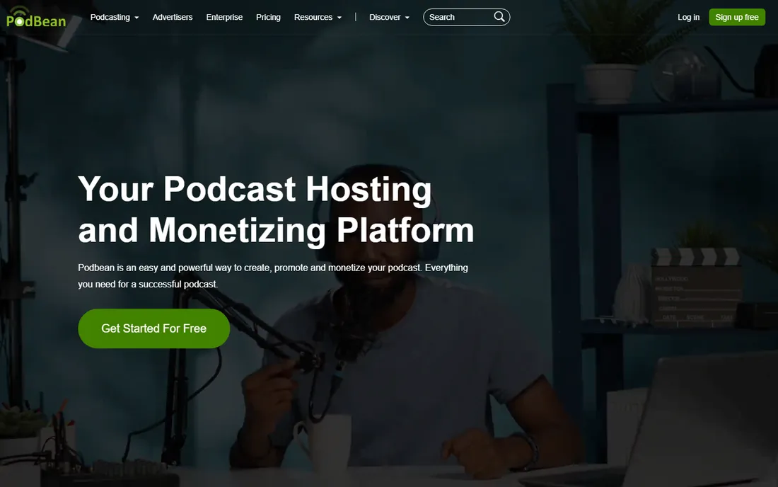 Podbean homepage