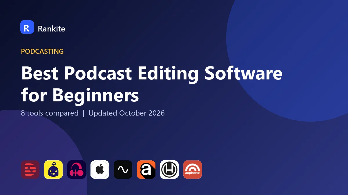Best Podcast Editing Software for Beginners: 8 Tools Compared