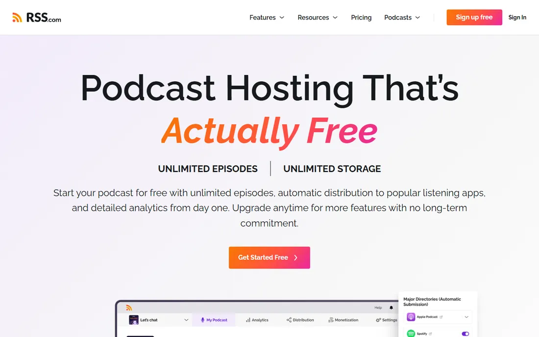 RSS.com homepage