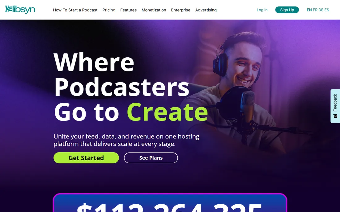 Libsyn homepage