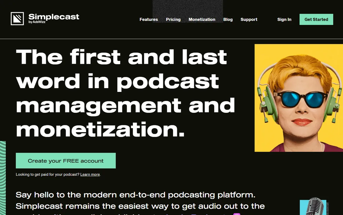 Simplecast homepage