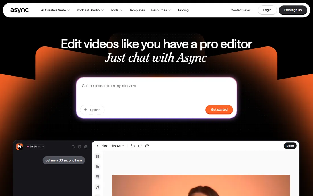 Async homepage