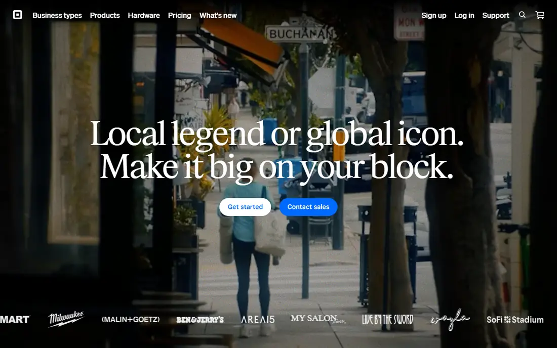 Square for Retail homepage