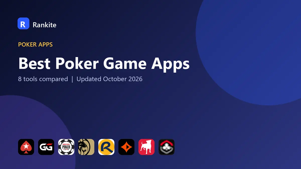 Best Poker Game Apps in 2026: 8 Tools Compared