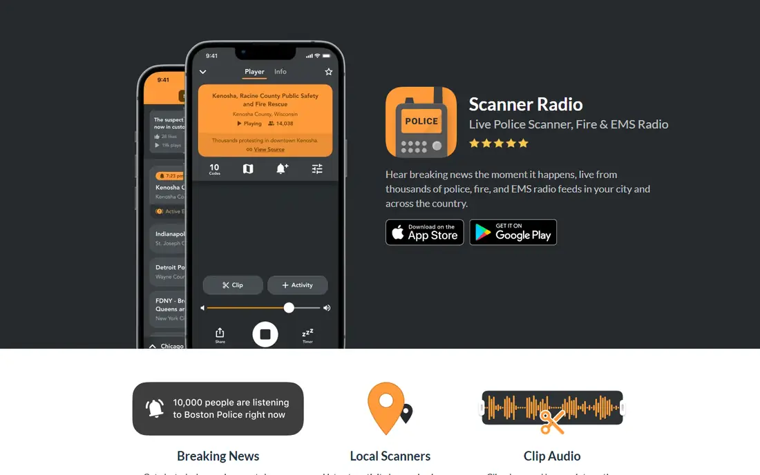 Scanner Radio homepage