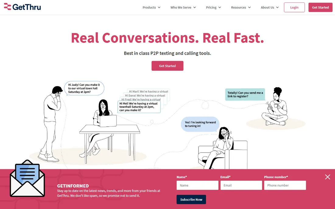 GetThru homepage