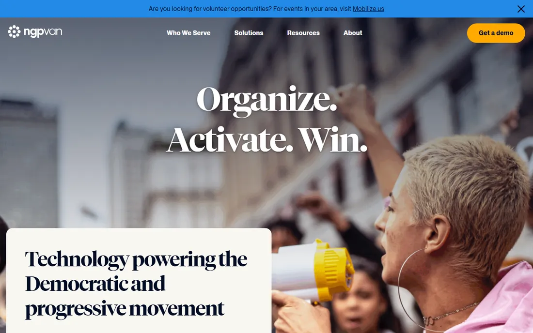 NGP VAN homepage