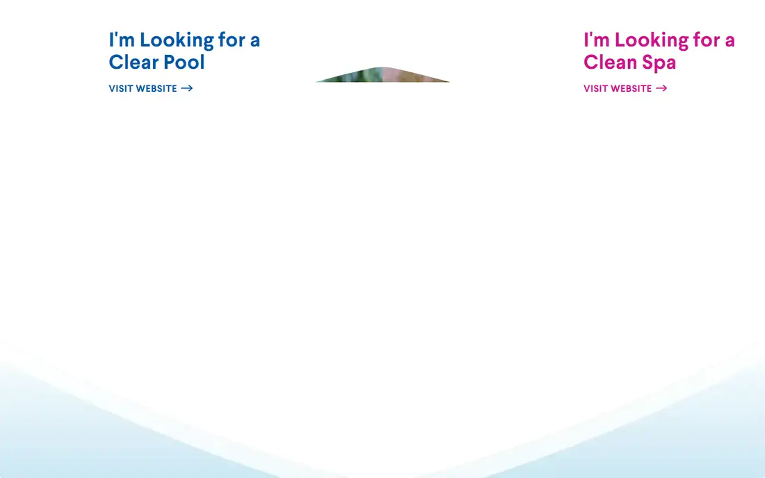 Clorox Pool Care homepage