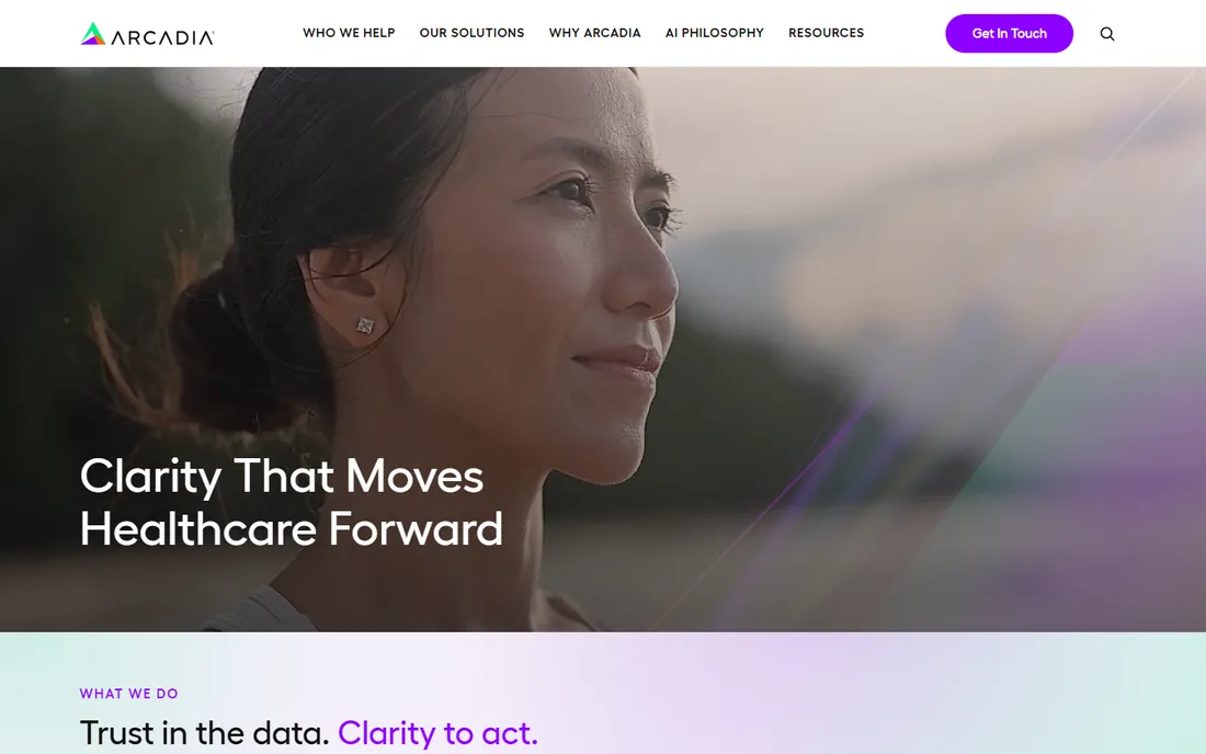 Arcadia homepage