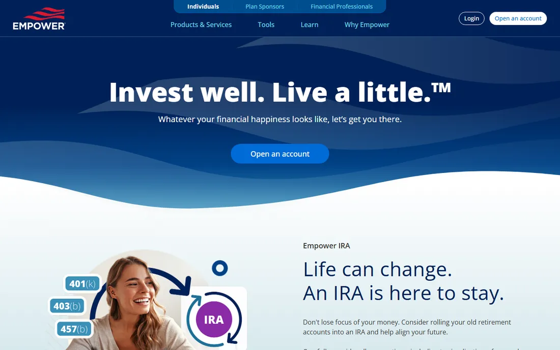 Empower homepage