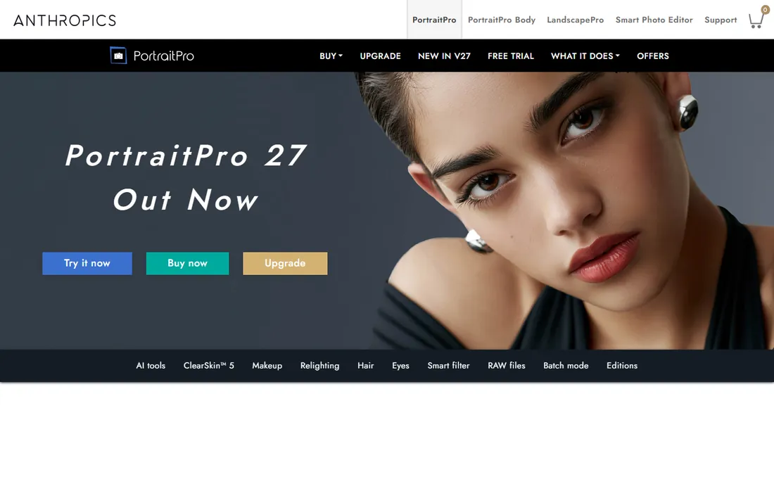 PortraitPro homepage
