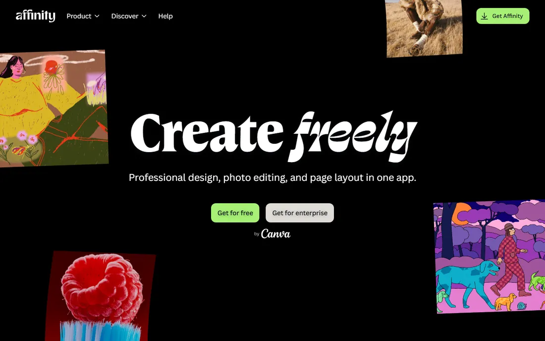 Affinity Photo homepage