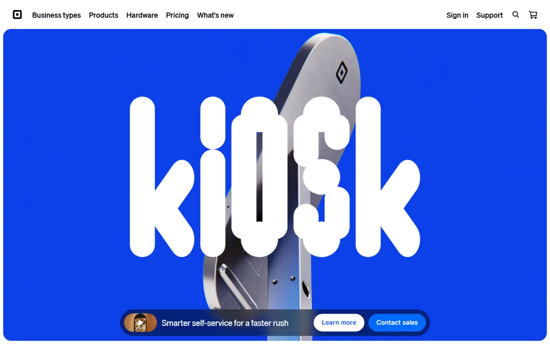 Square homepage