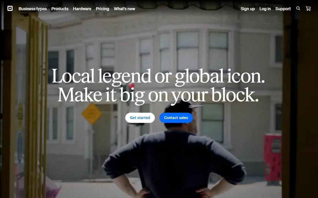 Square homepage