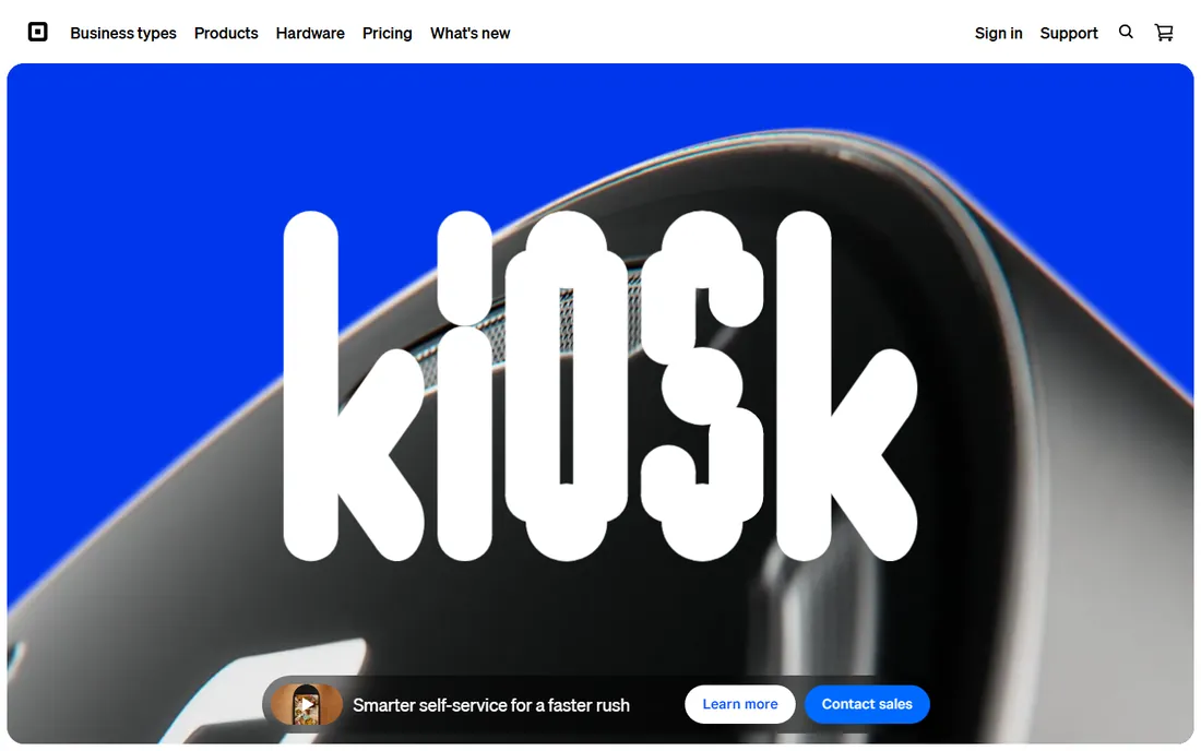 Square for Retail homepage