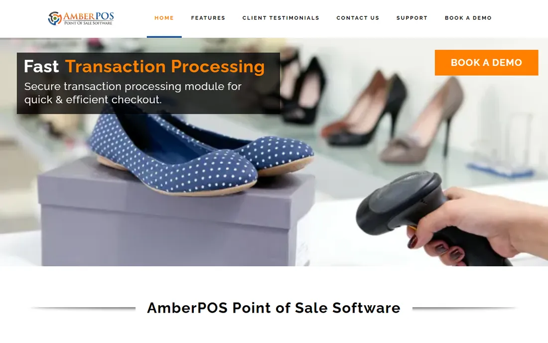 Amber POS homepage