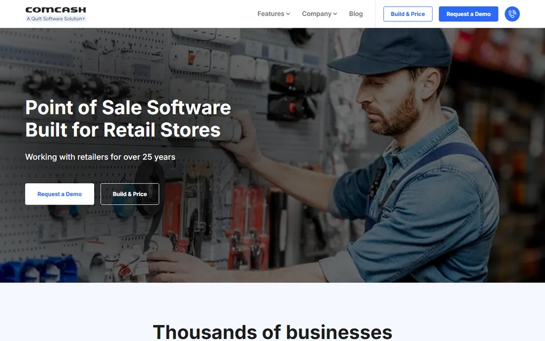 ComCash homepage