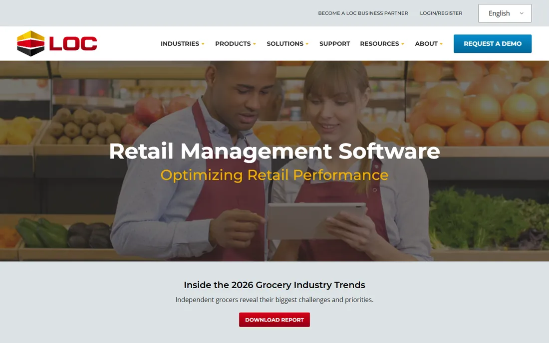 LOC Software homepage